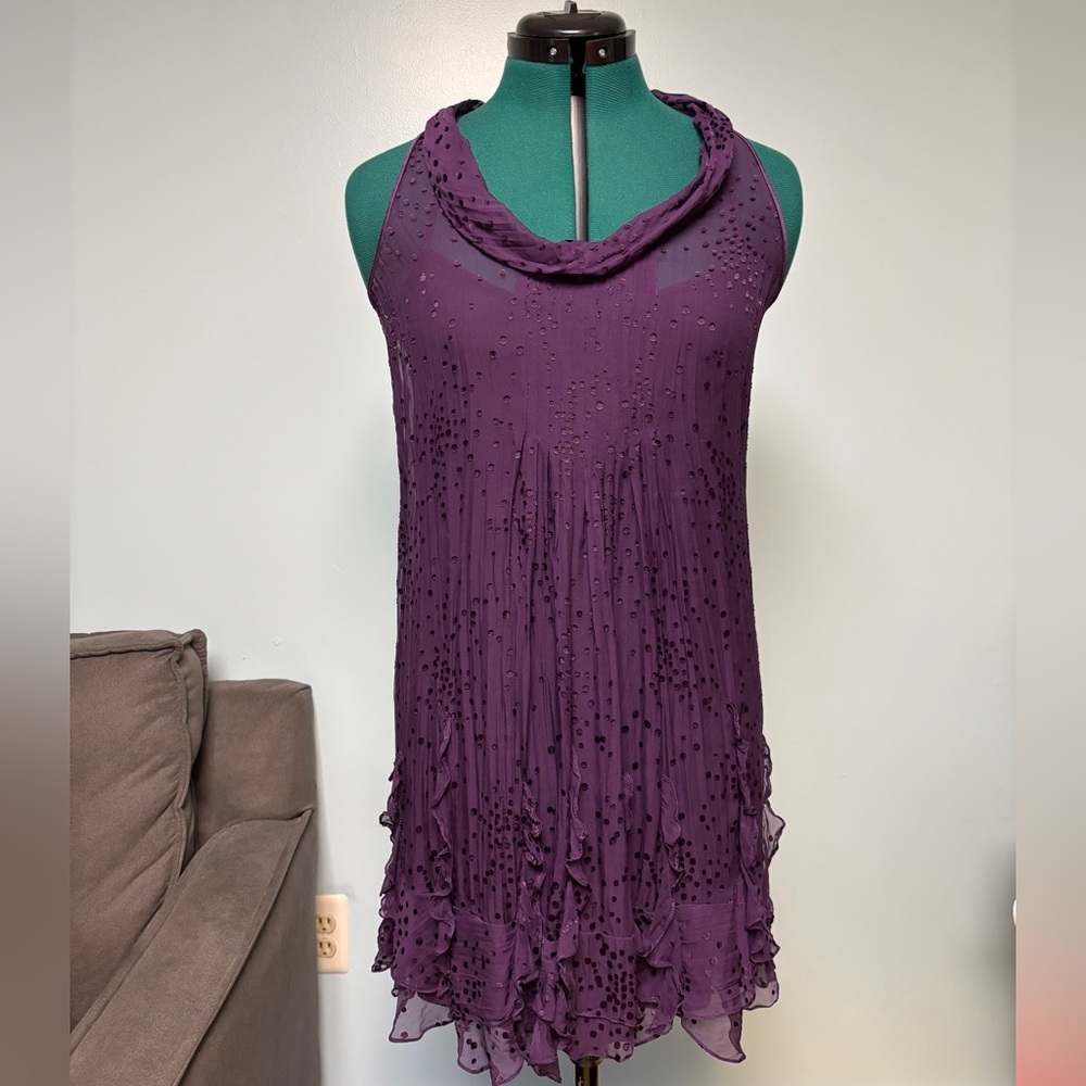 Rebecca Taylor Purple Textured Dress
